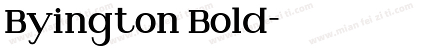 Byington Bold字体转换